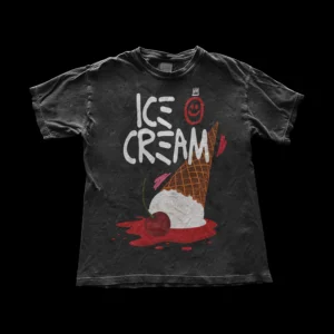 Cherry Ice Cream Tee Design